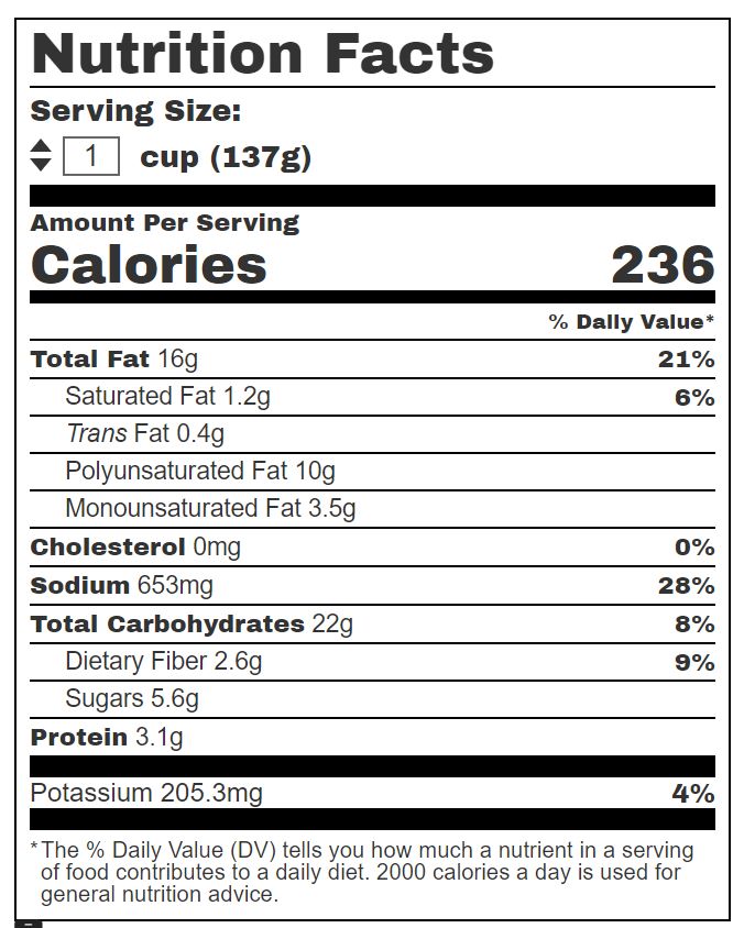 Gobi manchurian calories